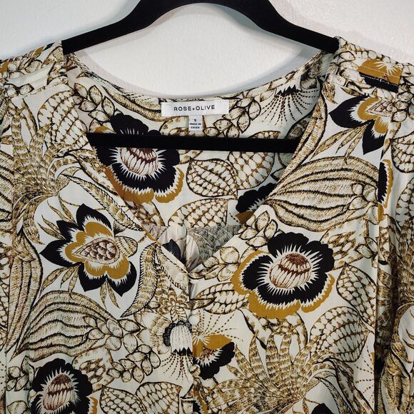 FUN Casual BOHO Blouses BUNDLE Sz SMALL Women's Long & Short Sleeve MIXED LOT - Picture 5 of 10